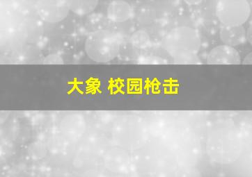 大象 校园枪击